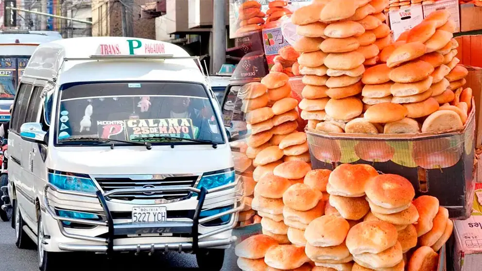 Foto referencial de choferes y el pan de batalla, en el país. ARCHIVO
