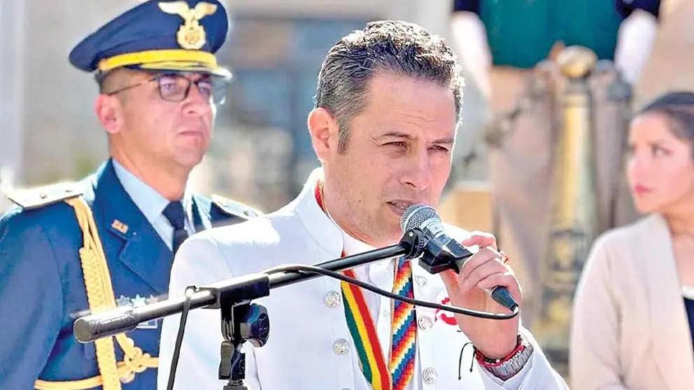 El vicepresidente Edmand Lara estuvo en Potosí./ AHORA ES PUEBLO