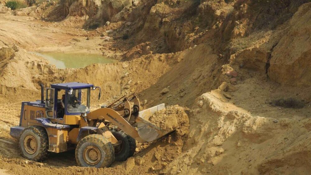 China produce alrededor del 97% de las tierras raras utilizadas en el mundo. En la foto, la mina de Nanchang en la provincia de Jiangxi (sudeste de China).