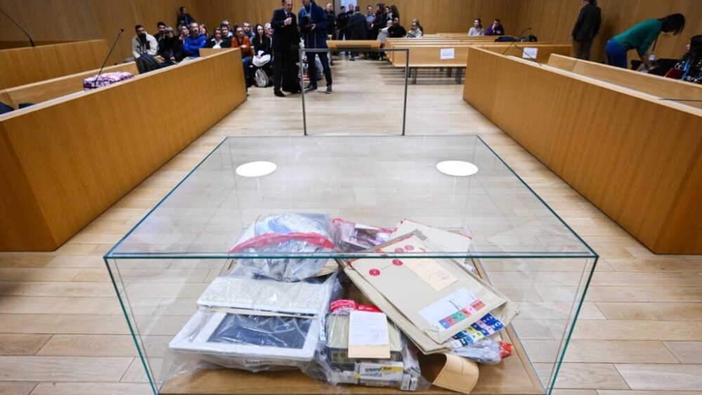 La sala del tribunal penal de Landes, el 24 de noviembre de 2025 en Mont-de-Marsan (suroeste de Francia)