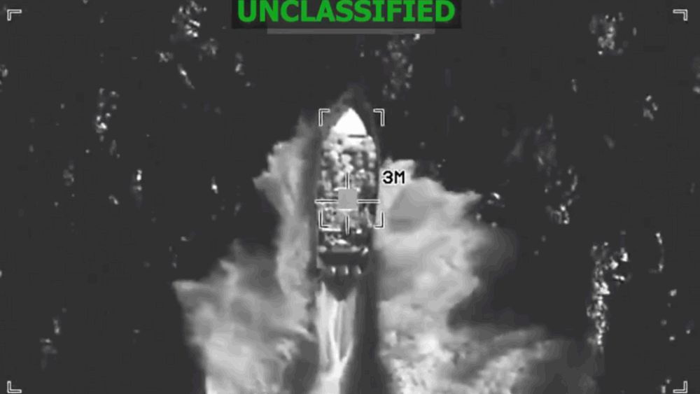 Captura de pantalla del video difundido en X por el Comando Sur.