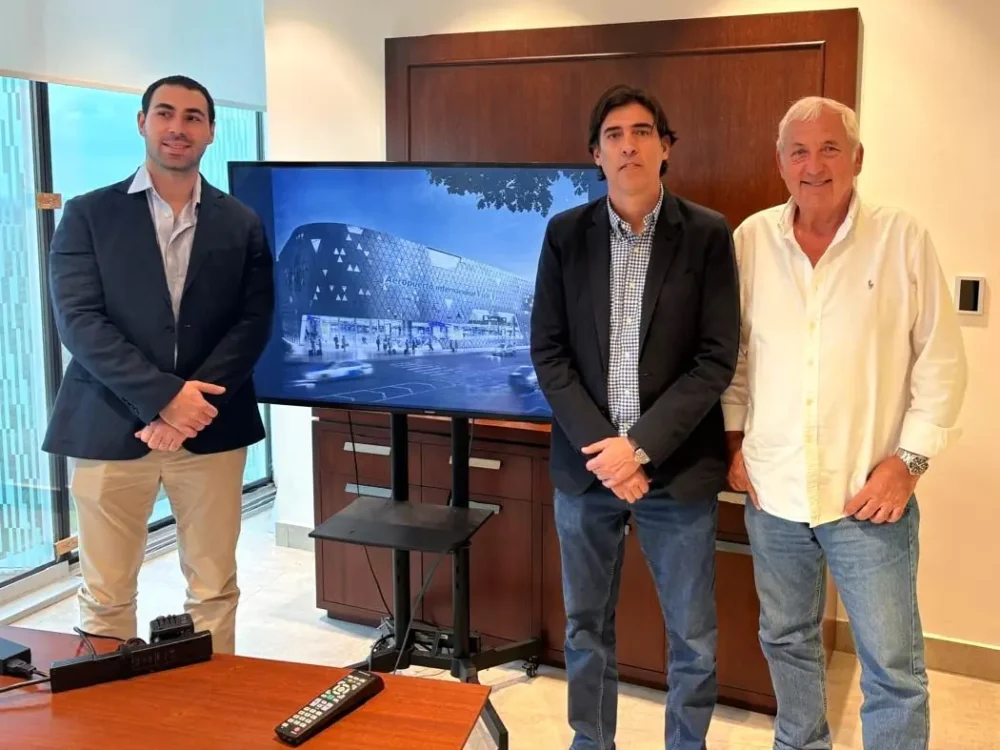 La reunión entre Corporación América Airports y el Gobierno. Foto: Ministerio de Obras Públicas.