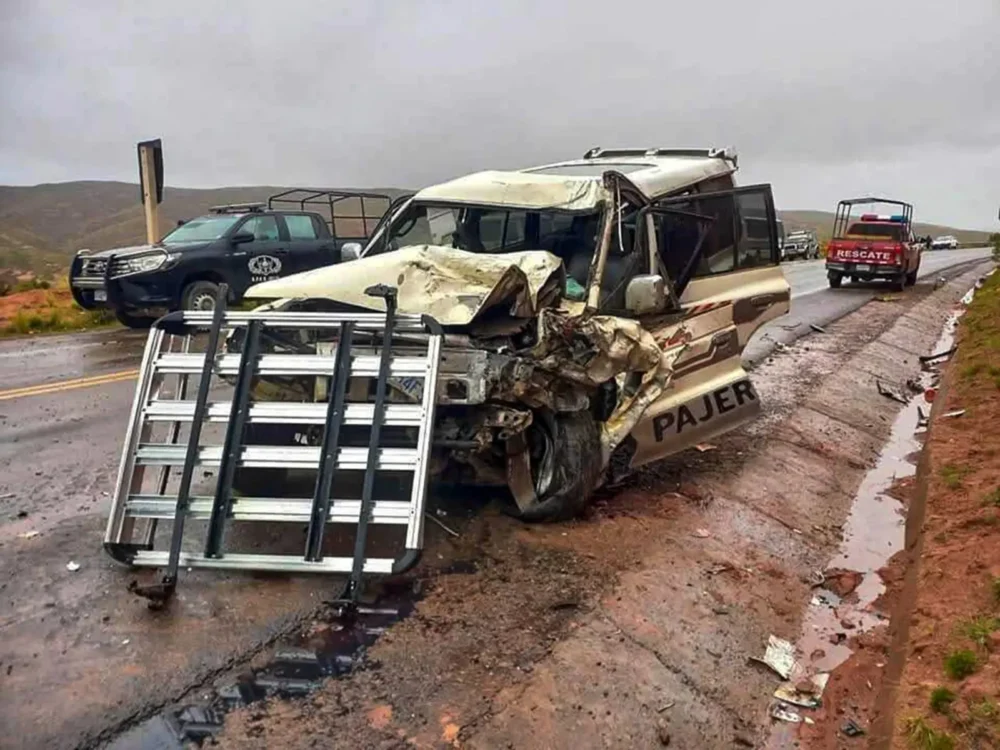 Un accidente de tránsito en la carretera La Paz-Oruro. FOTO: ARCHIVO