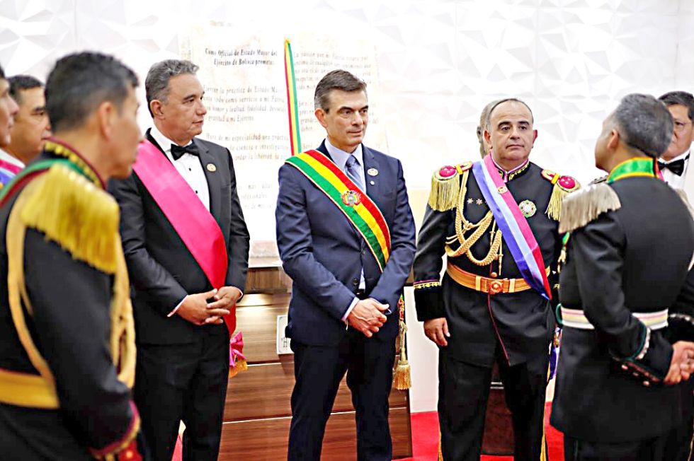 PRESIDENTE. El acto en Cochabamba.