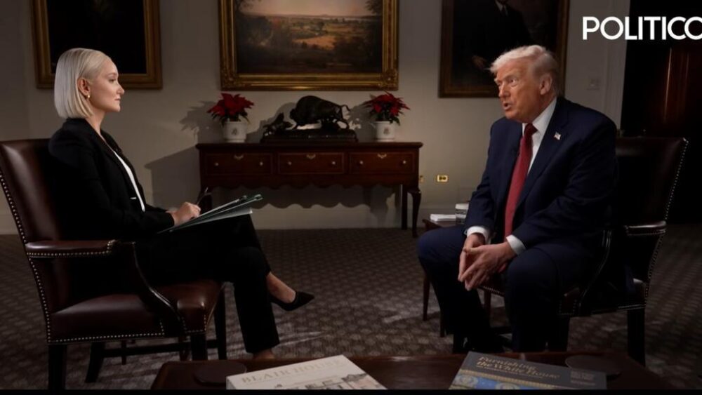 Donald Trump, entrevista para Politico, 9 de diciembre de 2025.