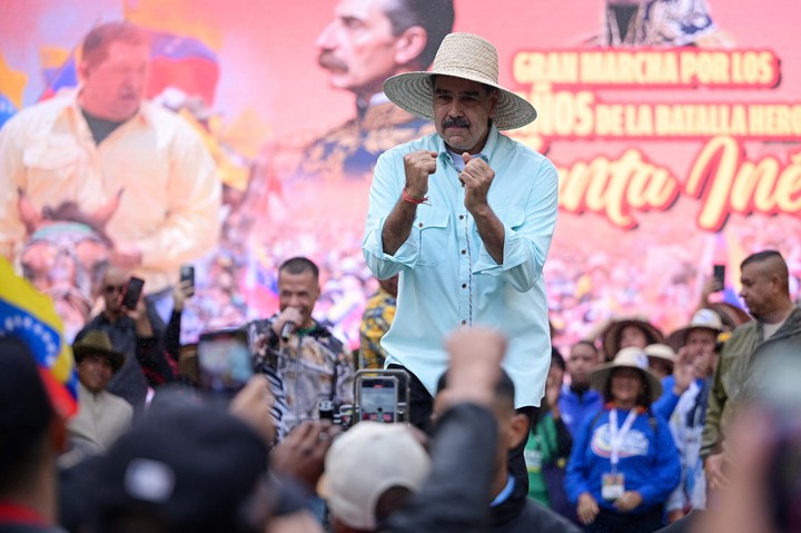 Maduro habló ante campesinos en Caracas. Foto: REUTERS/Gaby Oraa