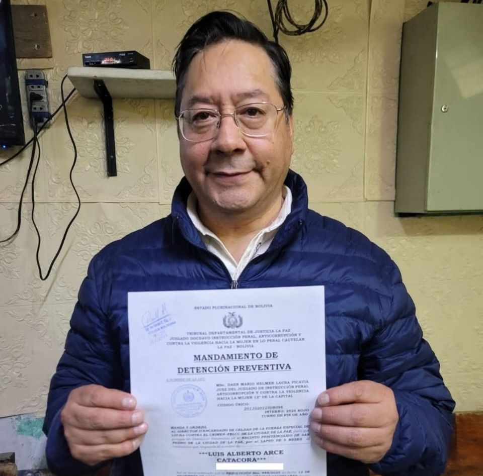 Arce pasó su primera noche en San Pedro aislado en el sector La Posta