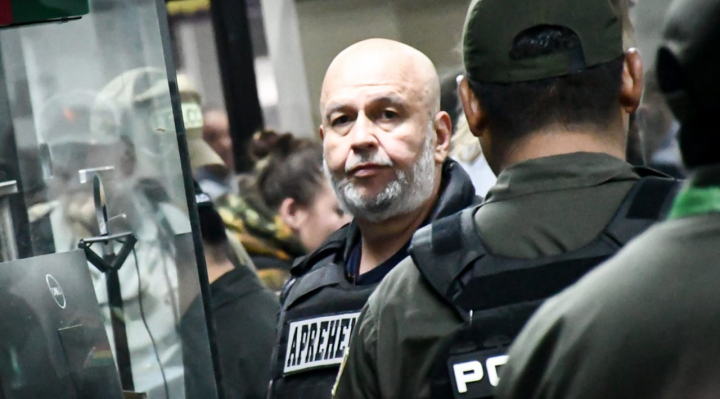 Arturo Murillo, deportado desde Estados Unidos. Foto Ministerio de Gobierno.