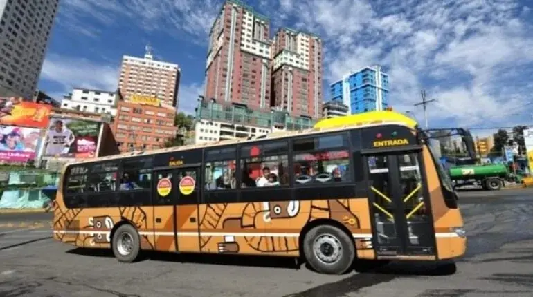 Un bus PumaKatari. FOTO: La Paz BUS