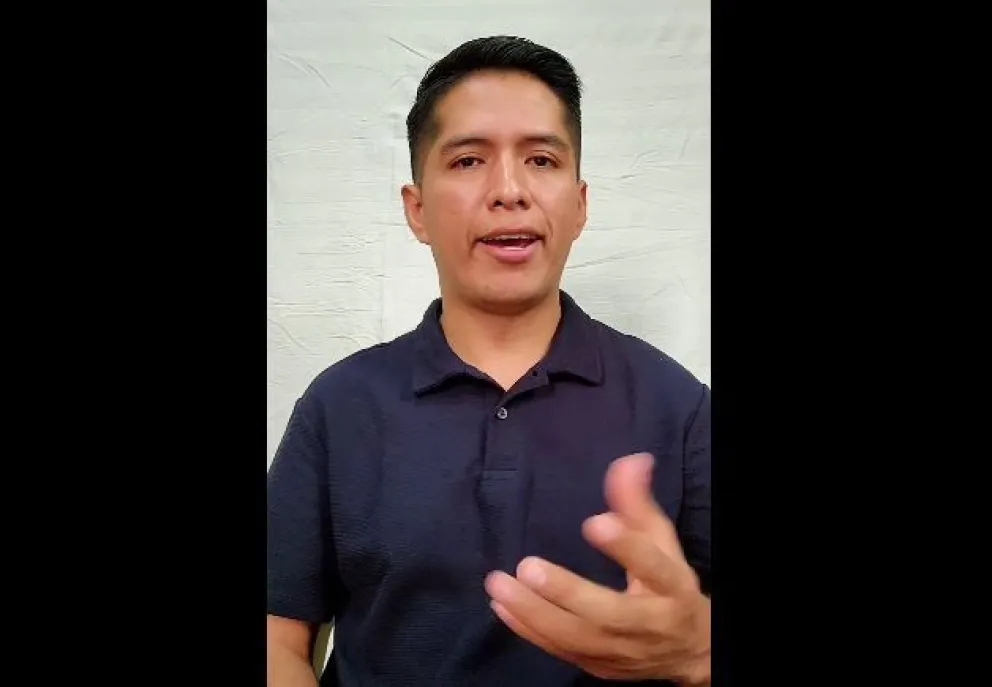 Andrónico Rodríguez habla en un video en redes sociales. Foto: Captura de video