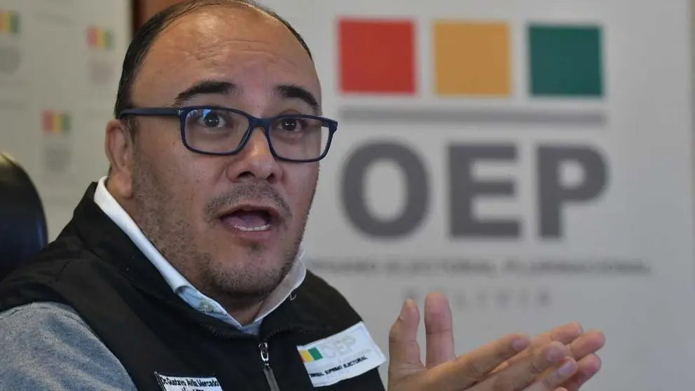 El presidente del Tribunal Supremo Electoral (TSE), Gustavo Ávila. APG