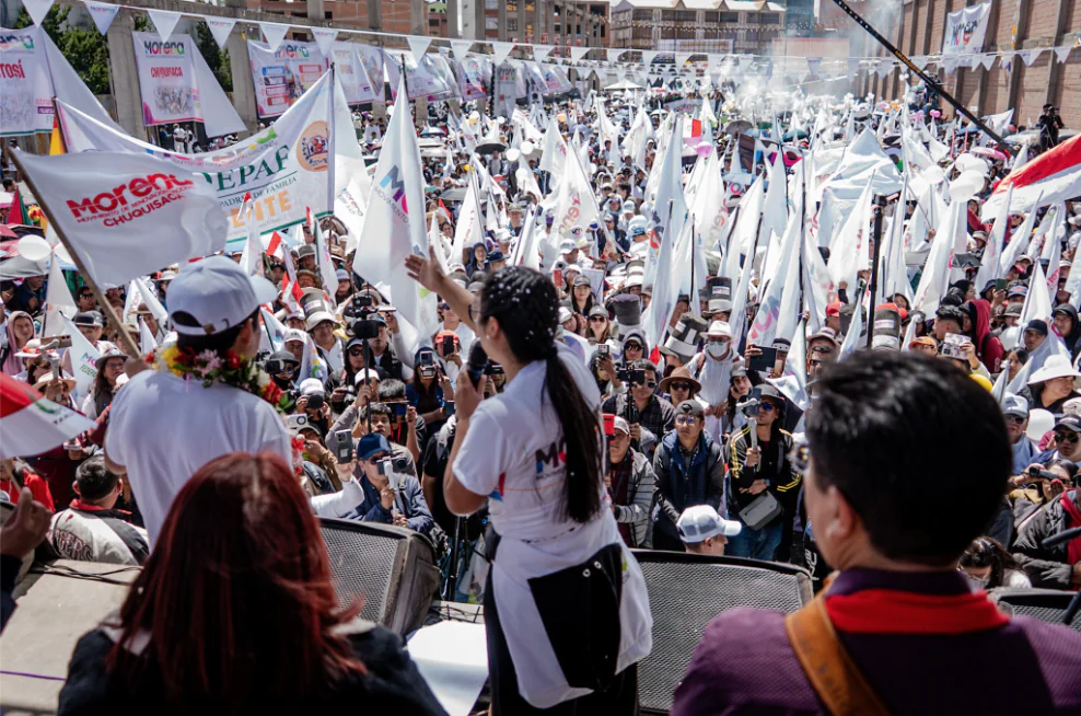 Morena. Foto: RRSS Eva Copa.