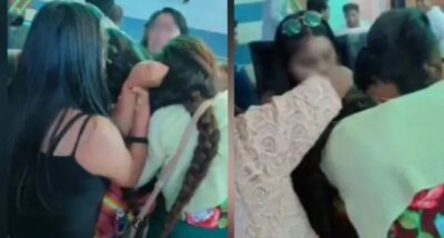 Se agarraron de los pelos! Ampliado de Evo Pueblo acabó a golpes y quedó grabado en video