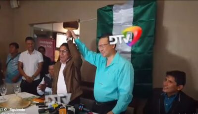 Patzi presenta a Chi como candidato a la Gobernación de Santa Cruz