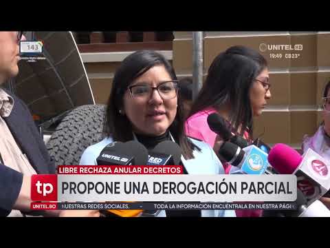 Desde Libre descartan apoyar el proyecto de ley de Lara y plantean derogar algunos artículos del DS 5503