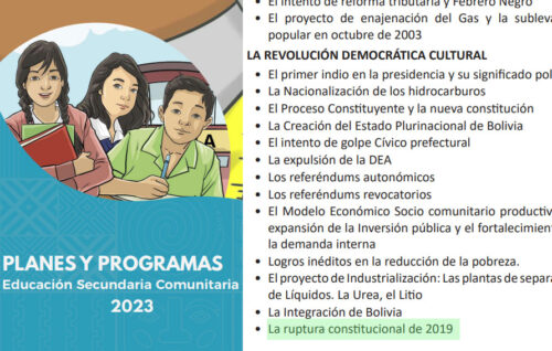 Educación mantendrá en esta gestión textos «con contenido ideológico» dejados por el MAS