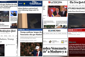 La reacción de los medios de todo el mundo tras la captura de Nicolás Maduro