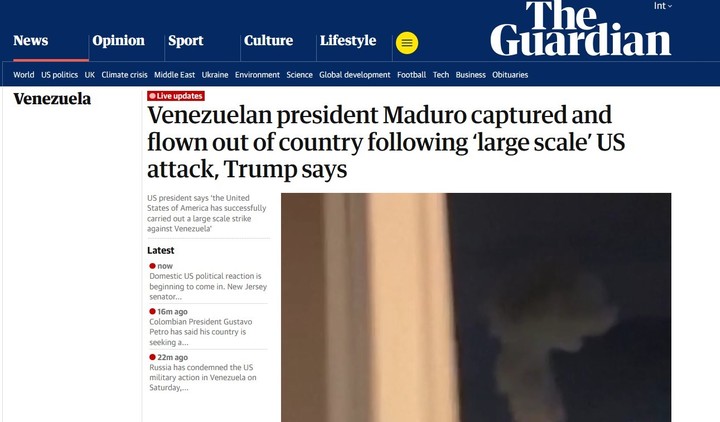 Los medios periódísticos del mundo reflejaron lo sucedido en Venezuela