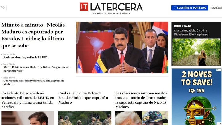 Los medios periódísticos del mundo reflejaron lo sucedido en Venezuela
