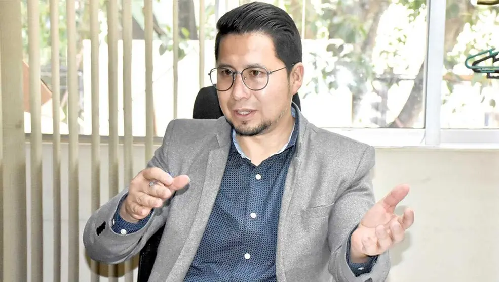 El presidente del TED de Cochabamba, Daniel Quinteros Meneses, el 31 de diciembre de 2025./ DICO SOLÍS