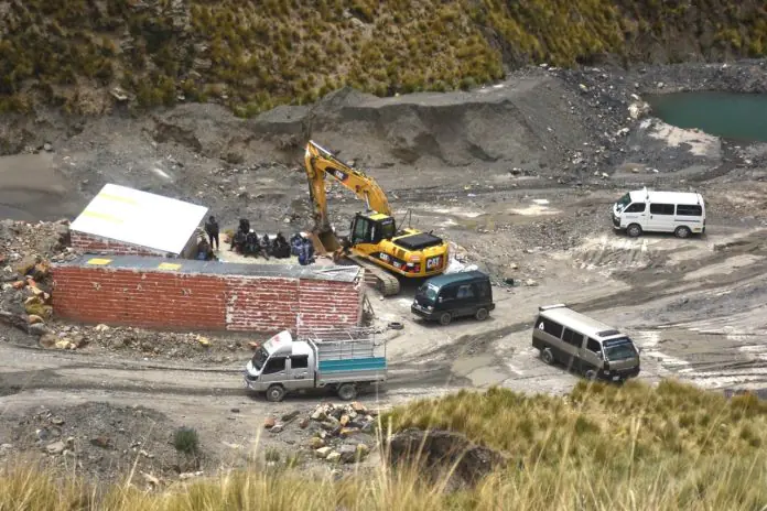 La Alcaldía de La Paz identificó actividades mineras ilegales. FOTO: AMUN