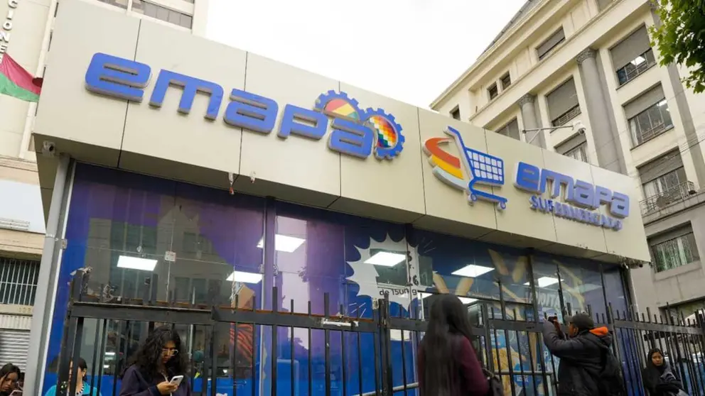 Una de los supermercados de Emapa. RRSS