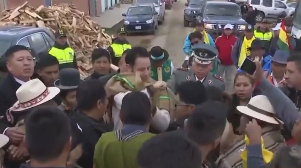 El vicepresidente Edmand Lara llegó a La Apacheta.