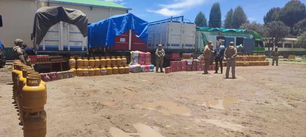 Las incautaciones en el mes de enero. Foto: Ministerio de Defensa.