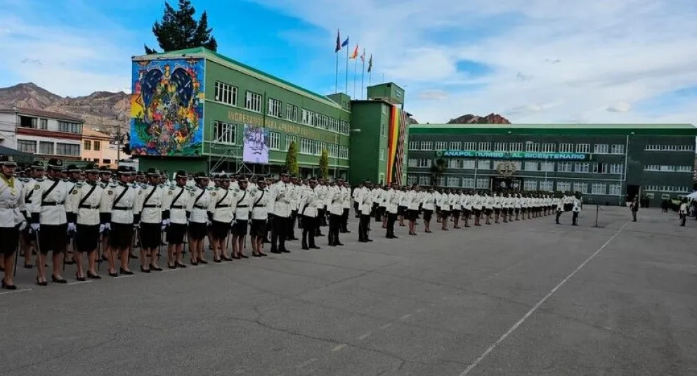 Una imagen referencial de cadetes de la Academia de Policías. Foto: Archivo