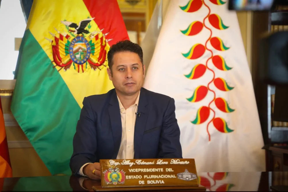 El vicepresidente Edman Lara en su despacho