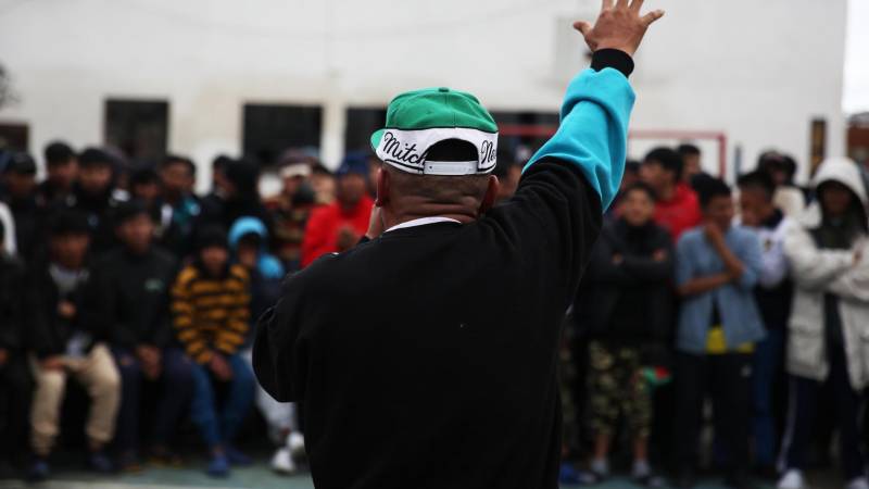 Jóvenes participan en un concurso de 'Freestyle' Jóvenes participan en un concurso de 'Freestyle'