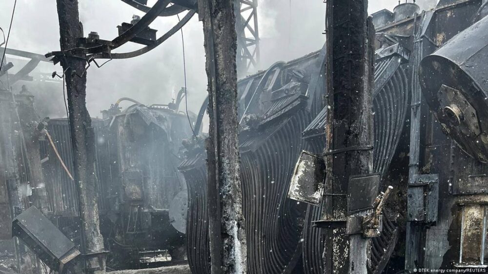 Central eléctrica en ruinas tras un bombardeo ruso en Odesa. Central eléctrica en ruinas tras un bombardeo ruso en Odesa.