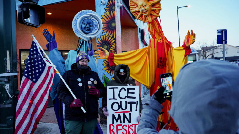 Protesta contra ICE en Minnesota