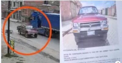 La Paz: En minutos roban camioneta a una familia en Achocalla