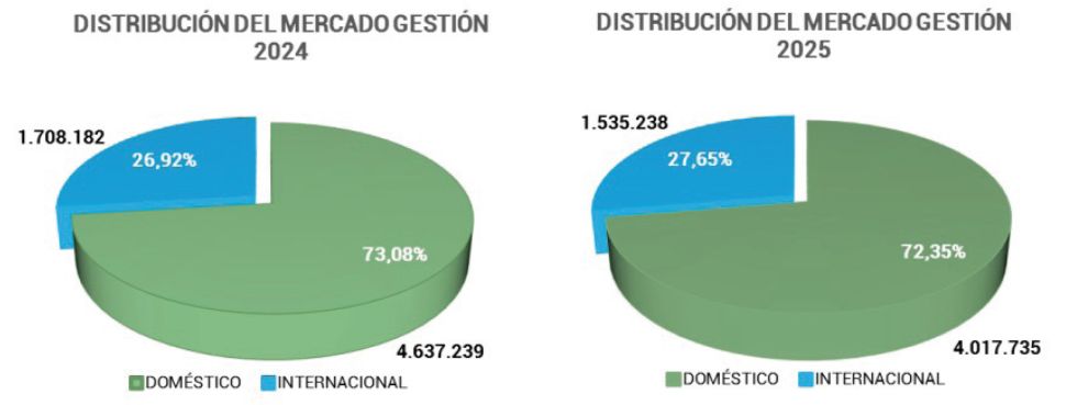 Transporte aéreo de pasajeros cayó un 12% en Bolivia el 2025