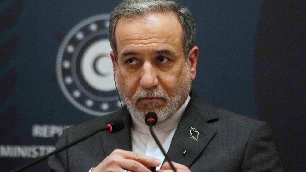 Iranian Foreign Minister Abbas Araghchi speaks to journalists during a press conference in Istanbul, Turkey, Friday, Jan. 30, 2026. (AP Photo/Khalil Hamra,File)