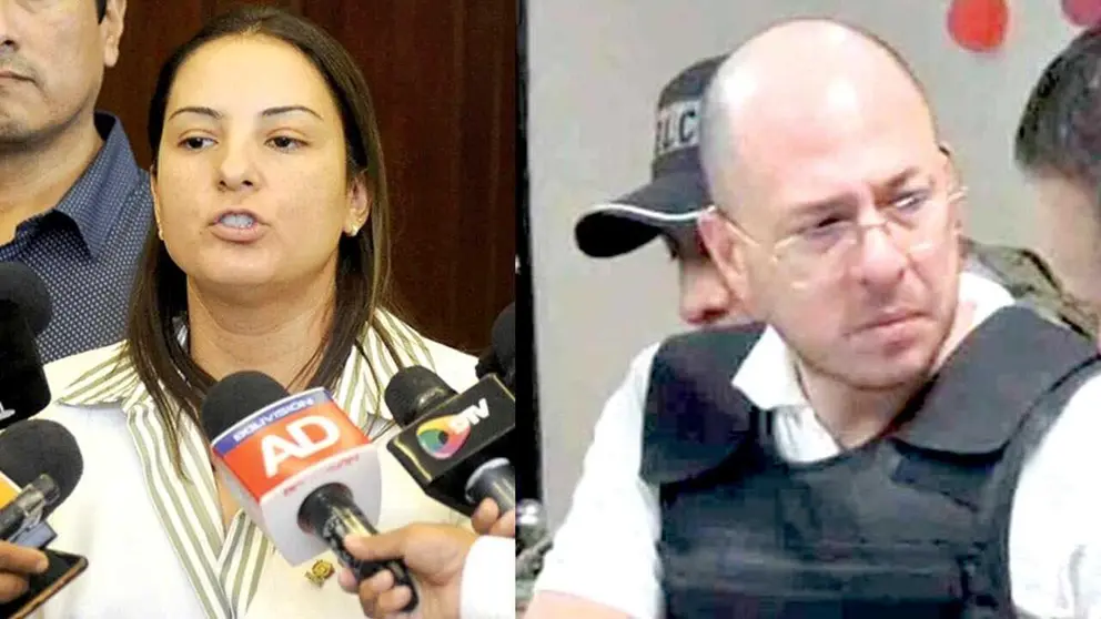 La exdiputada Laura Rojas y el juez Herbert Zeballos, bajo detención preventiva. / RRSS
