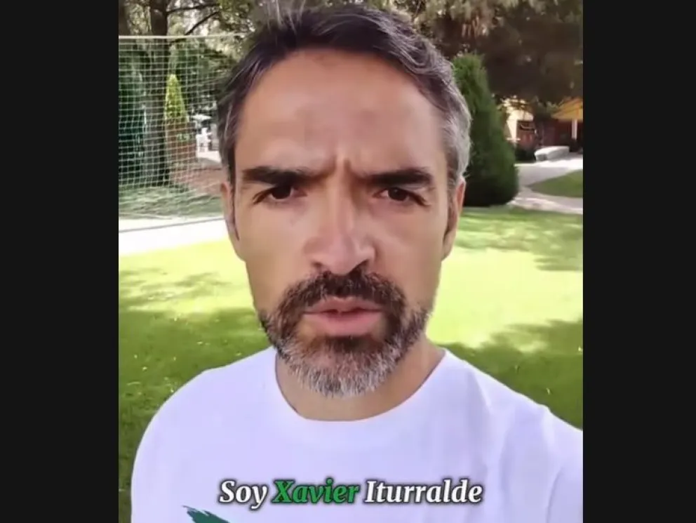 Una captura del video que publicó Xavier Iturralde este domingo.