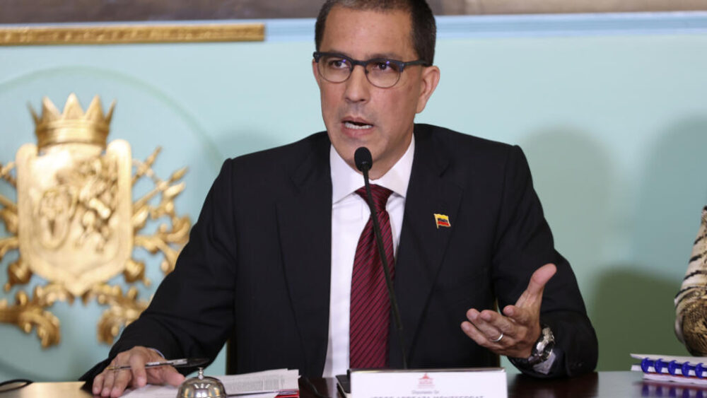 El presidente de la Comisión Parlamentaria de Amnistía y fiscal general de Venezuela, Jorge Arreaza, en una reunión en Caracas el 7 de febrero de 2026