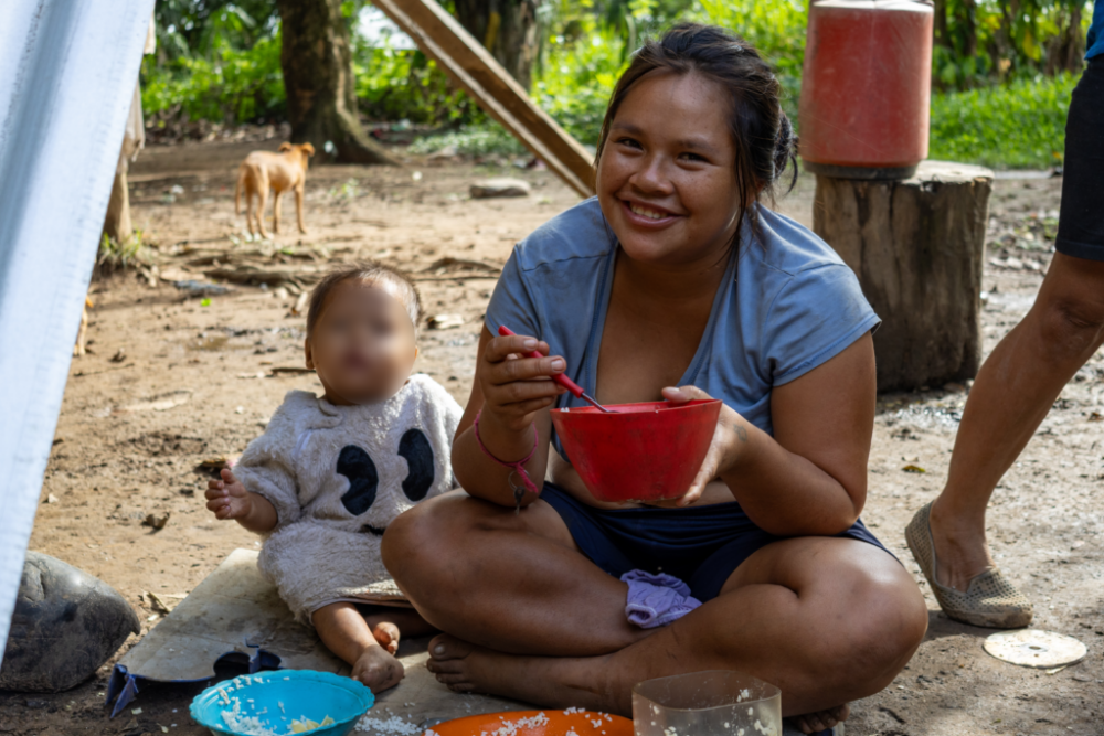 En un reducto de ocho hectáreas viven 358 indígenas, entre ellos 140 niños menores de 11 años de edad | Foto: Eddy Yobanny Velasco