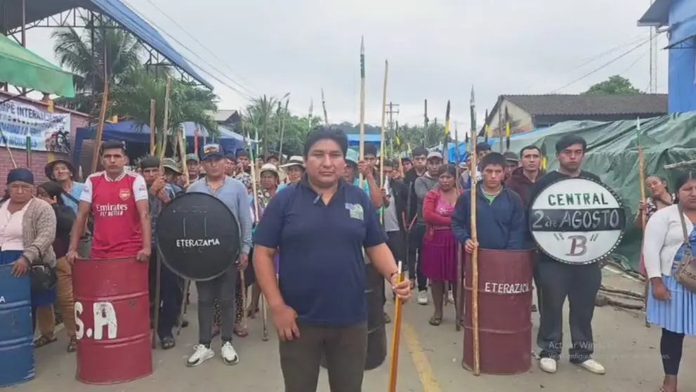 Los "evistas", en defensa de su líder, Evo Morales. CAPTURA RKC