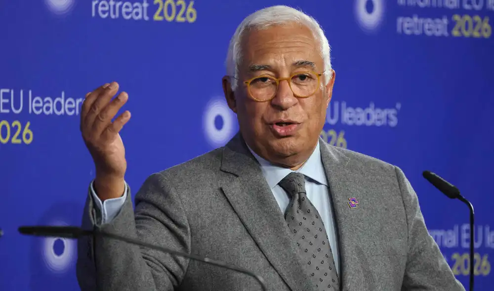 El presidente del Consejo Europeo, Antonio Costa, habla durante una conferencia de prensa al final de la reunión de líderes. El presidente del Consejo Europeo, Antonio Costa, habla durante una conferencia de prensa al final de la reunión de líderes.