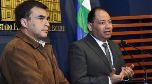 Juan Ramón Quintana y Carlos Romero, ex ministros de Evo Morales.