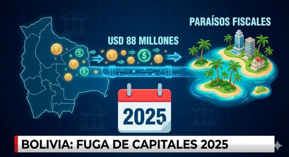 USD 88 millones de Bolivia hacia paraísos fiscales en 2025