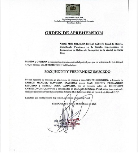 Se ordena la aprehensión del alcalde Jhonny Fernández por el caso 'pavimento' - Se ordena la aprehensión del alcalde Jhonny Fernández por el caso 'pavimento'