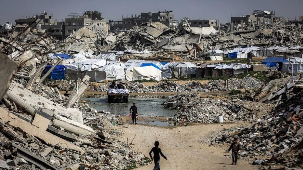 Campamento de refugiados palestinos de Jabalia, en el norte de la Franja de Gaza, el 8 de febrero de 2026.