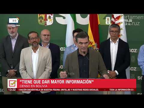 Rodrigo Paz respalda postura de Camacho de revisar resultados del Censo 2024