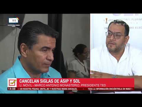 Subnacionales: ASIP y SOL pierden su personería jurídica y más de 250 candidaturas quedan inhabilitadas