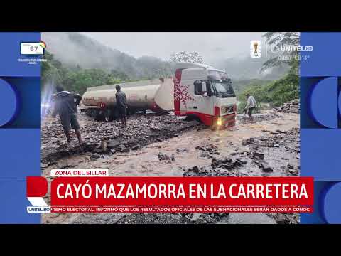 Caída de mazamorra: Restringen circulación en El Sillar, ruta nueva Cochabamba – Santa Cruz