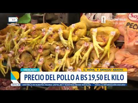 El precio del kilo del pollo sube hasta los Bs 19,50 en mercados de Santa Cruz